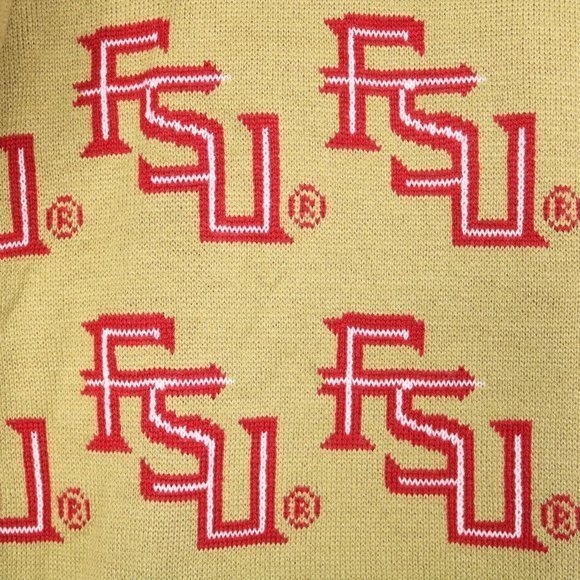Florida State Seminoles‎ FSU NCAA Klew Sweater Gold Red L Large - Picture 10 of 12